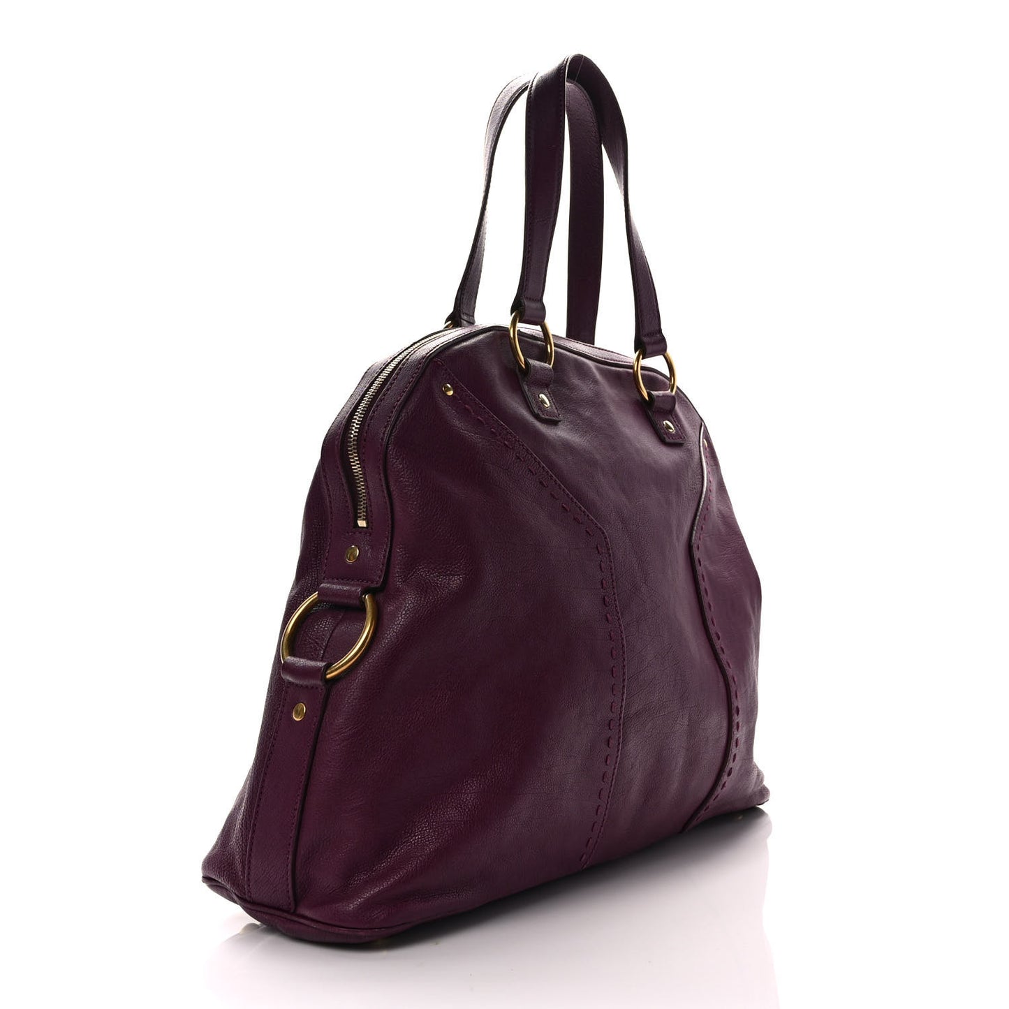 Calfskin Oversized Muse Purple