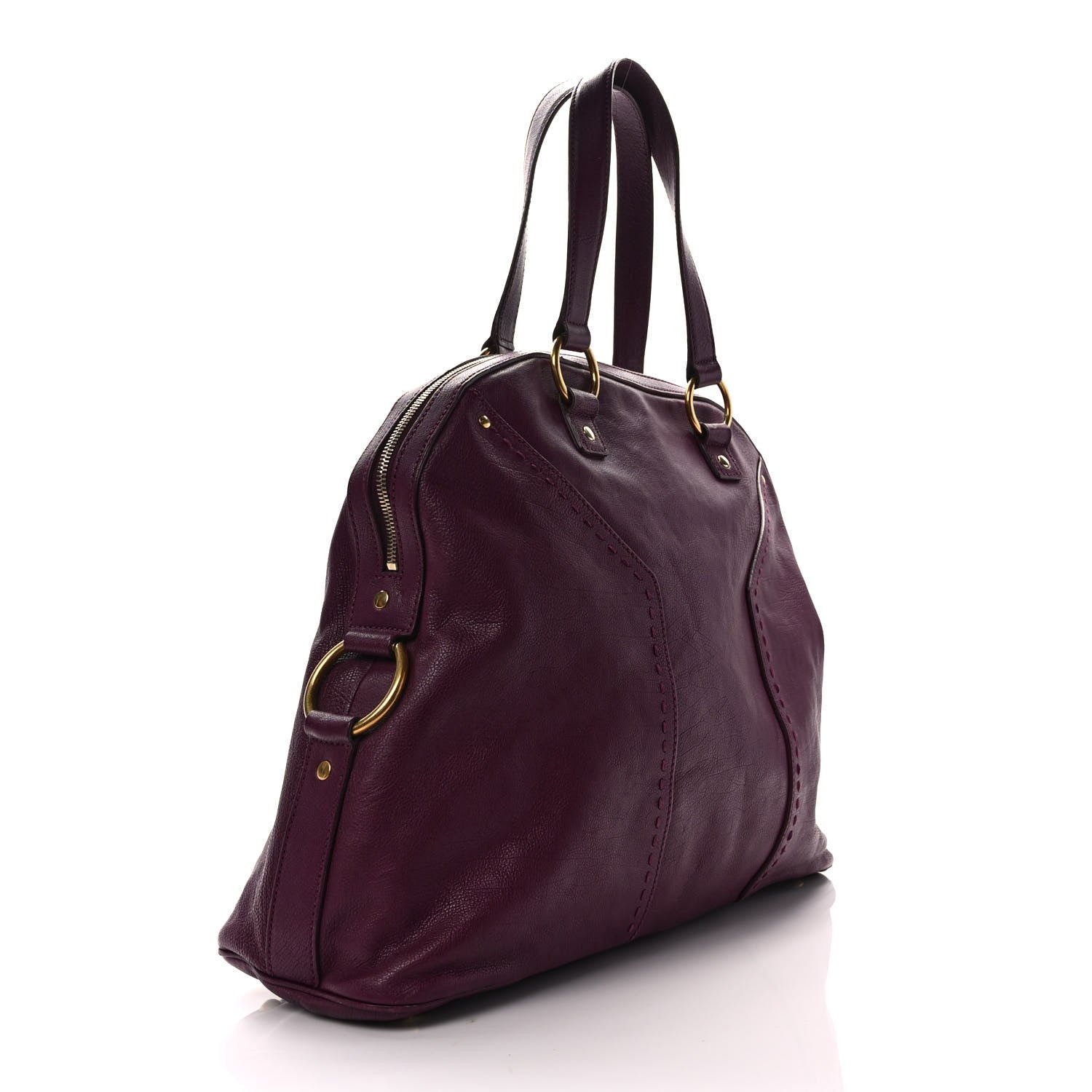 Saint Laurent Calfskin Oversized Muse Purple 3 of 8