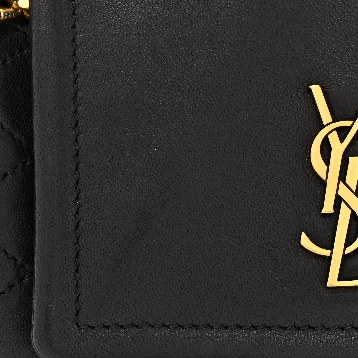 Saint Laurent Lambskin Quilted Monogram Mini Nolita Black 8 of 11