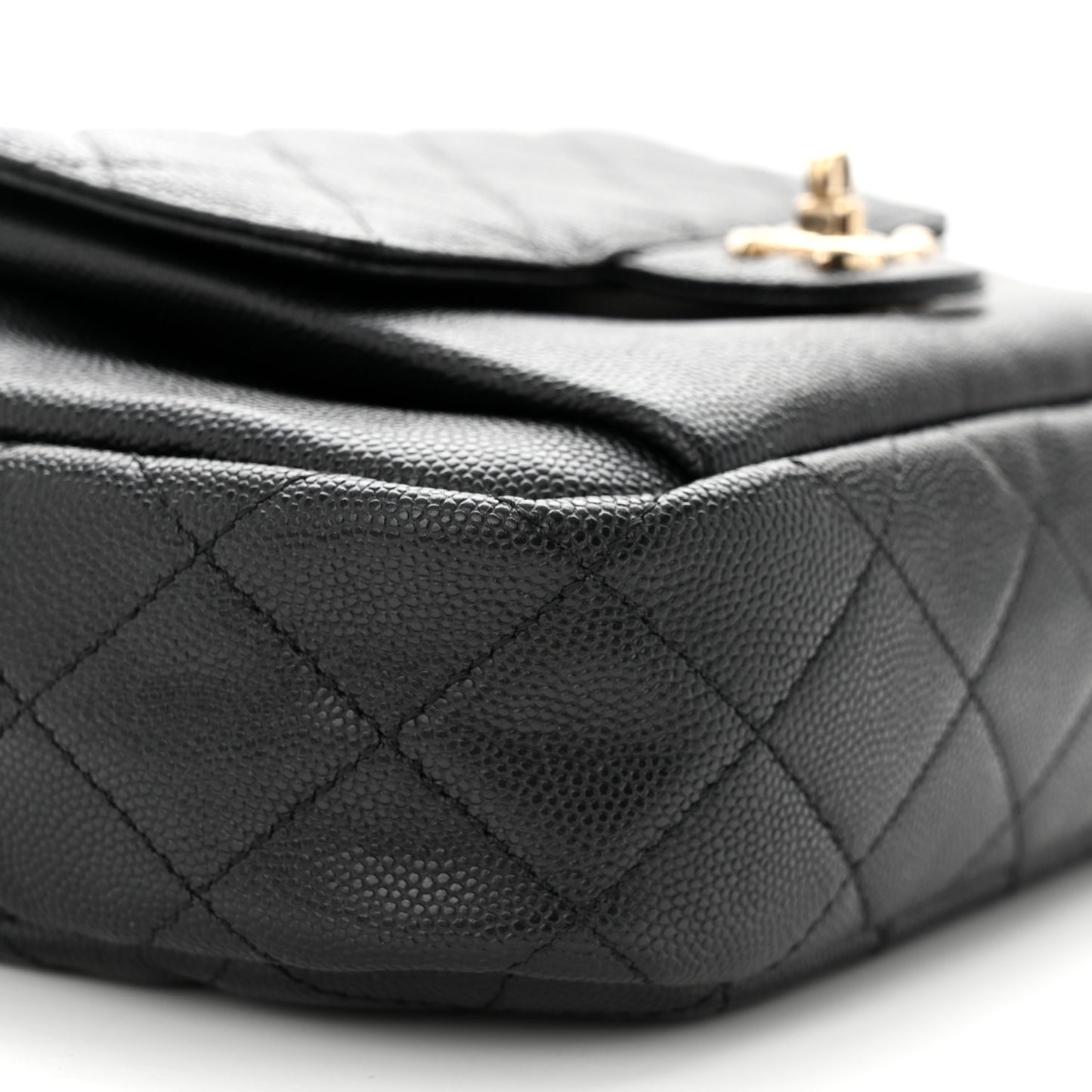 Caviar Quilted CC Day Camera Case Black