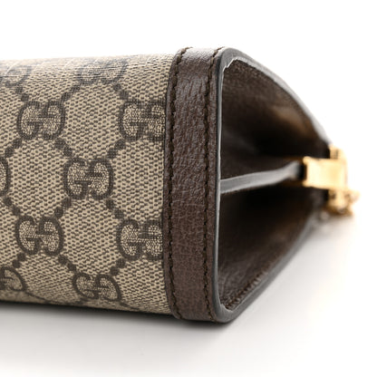 Gucci GG Supreme Monogram Web Small Ophidia Chain Shoulder Bag Brown 10 of 16