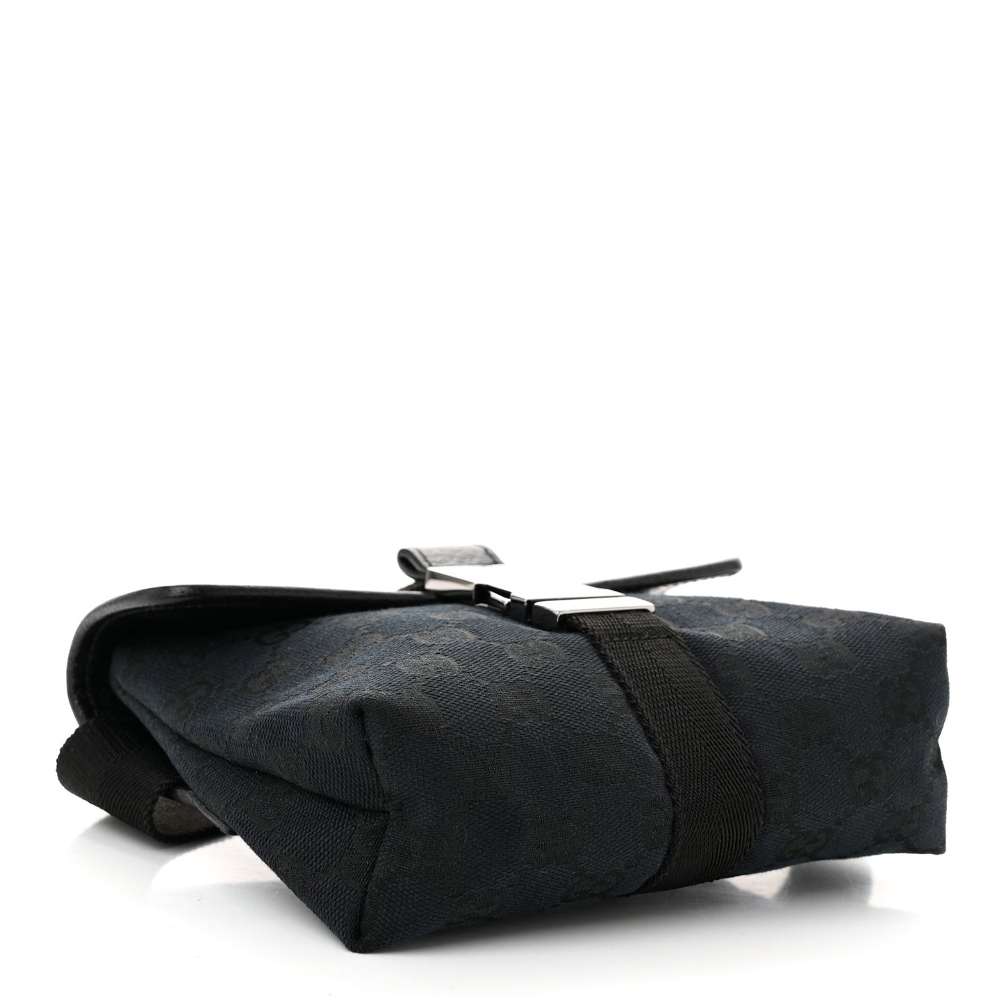 GG Monogram Web Buckle Belt Bag Black