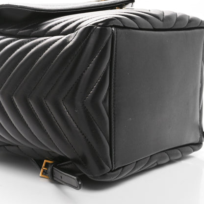 Saint Laurent Lambskin Matelasse Monogram Joe Backpack Black 9 of 10