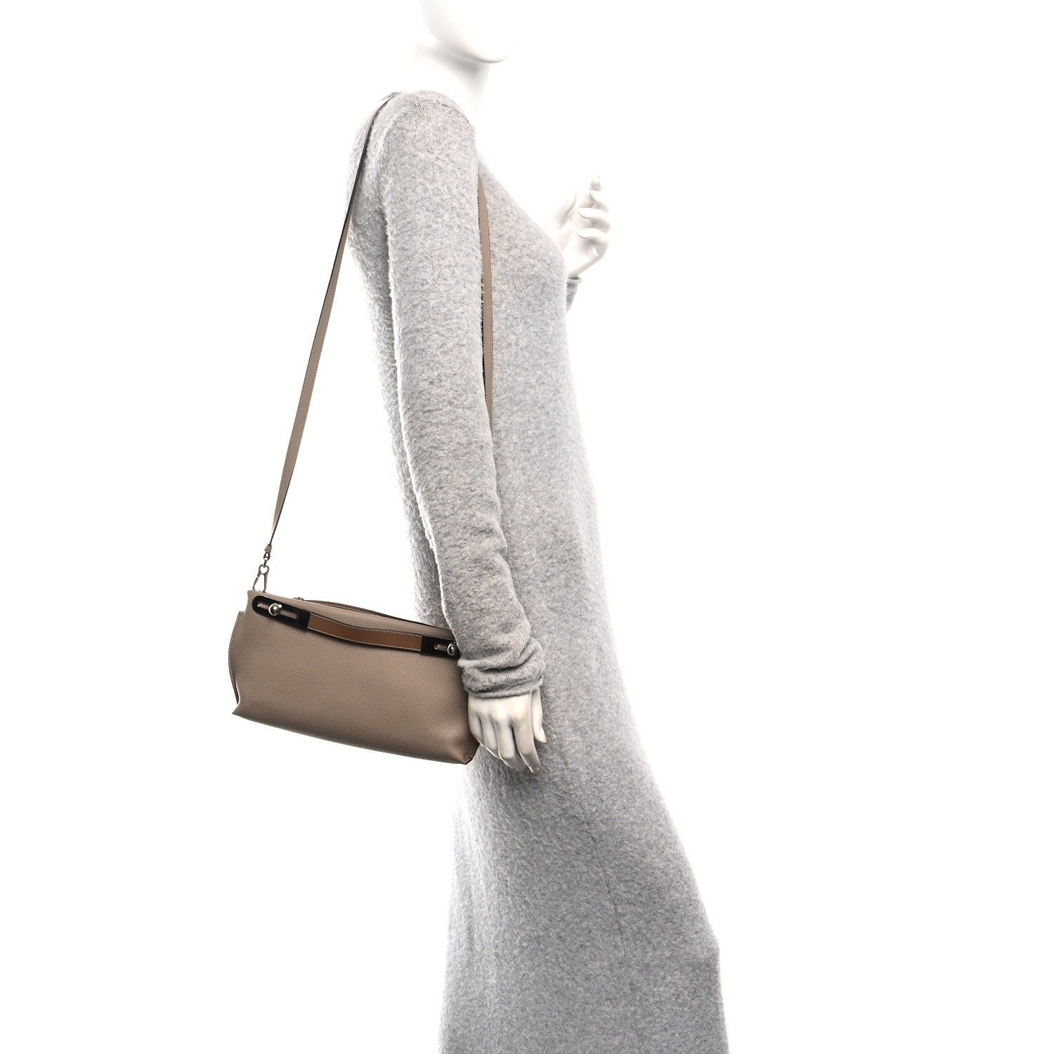 Loewe Grained Calfskin Small Missy Bag Sand 2 of 9