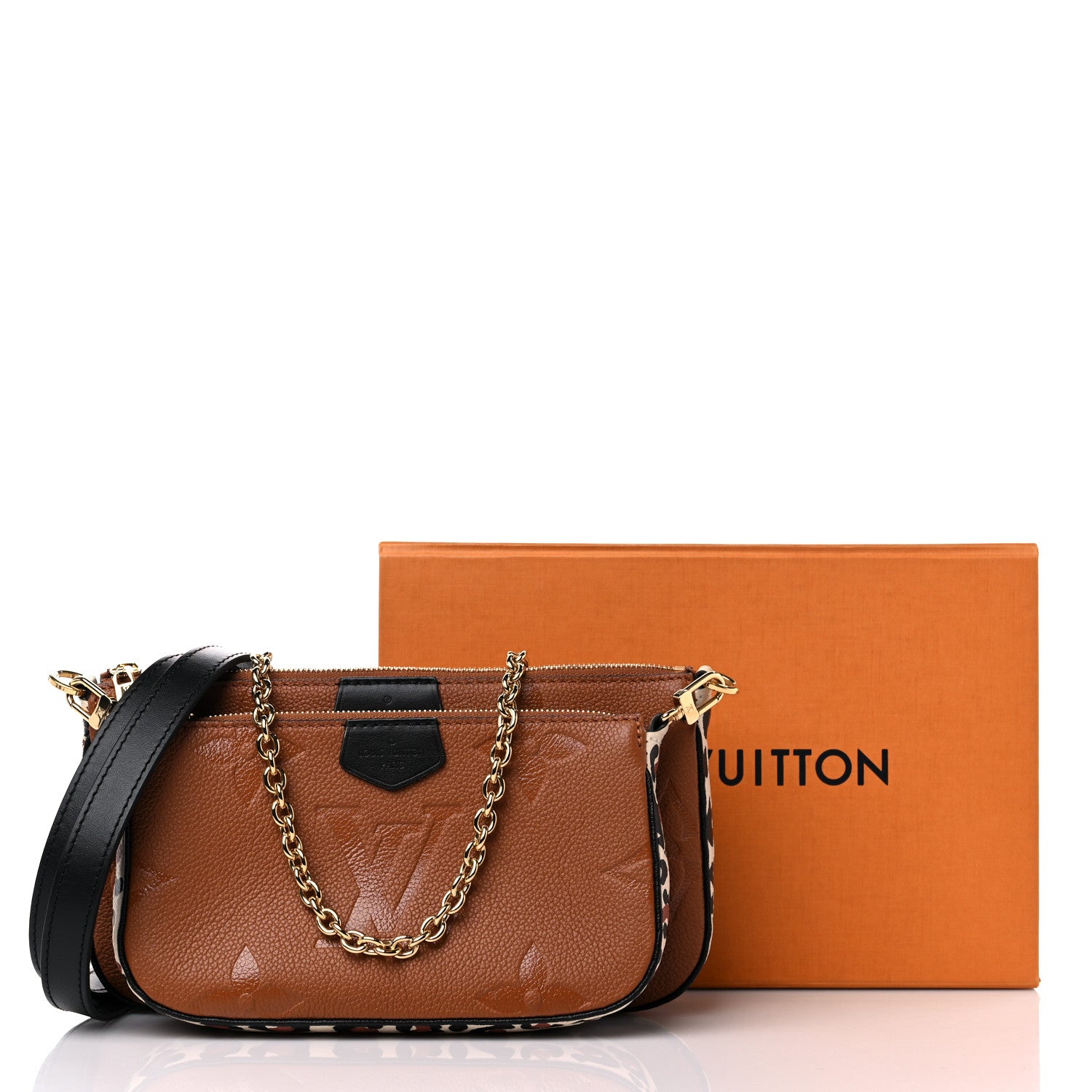 Louis Vuitton Empreinte Monogram Giant Wild At Heart Multi Pochette Accessories Caramel 11 of 11