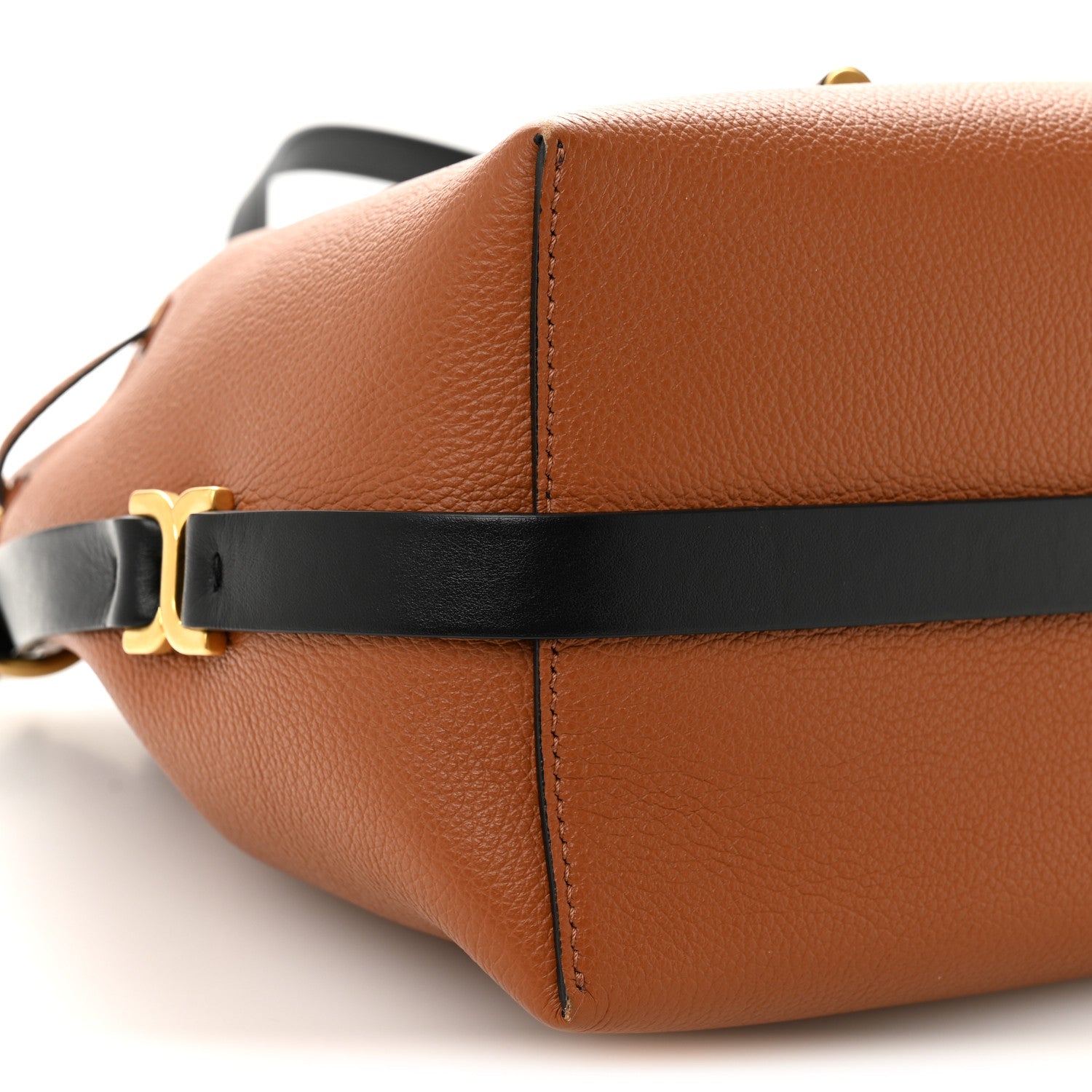 Chloe Grained Calfskin Marcie Bucket Bag Tan 9 of 11