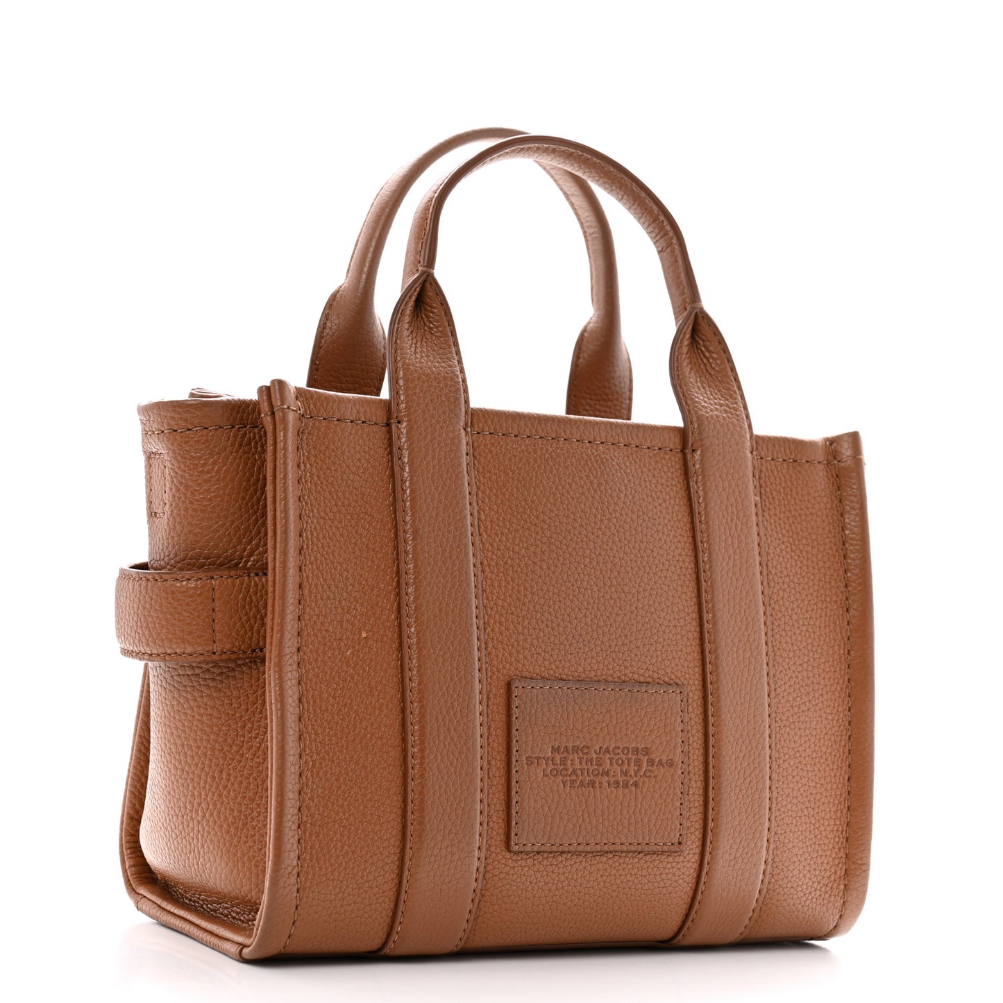 Grained Calfskin Small The Tote Bag Argan Oil