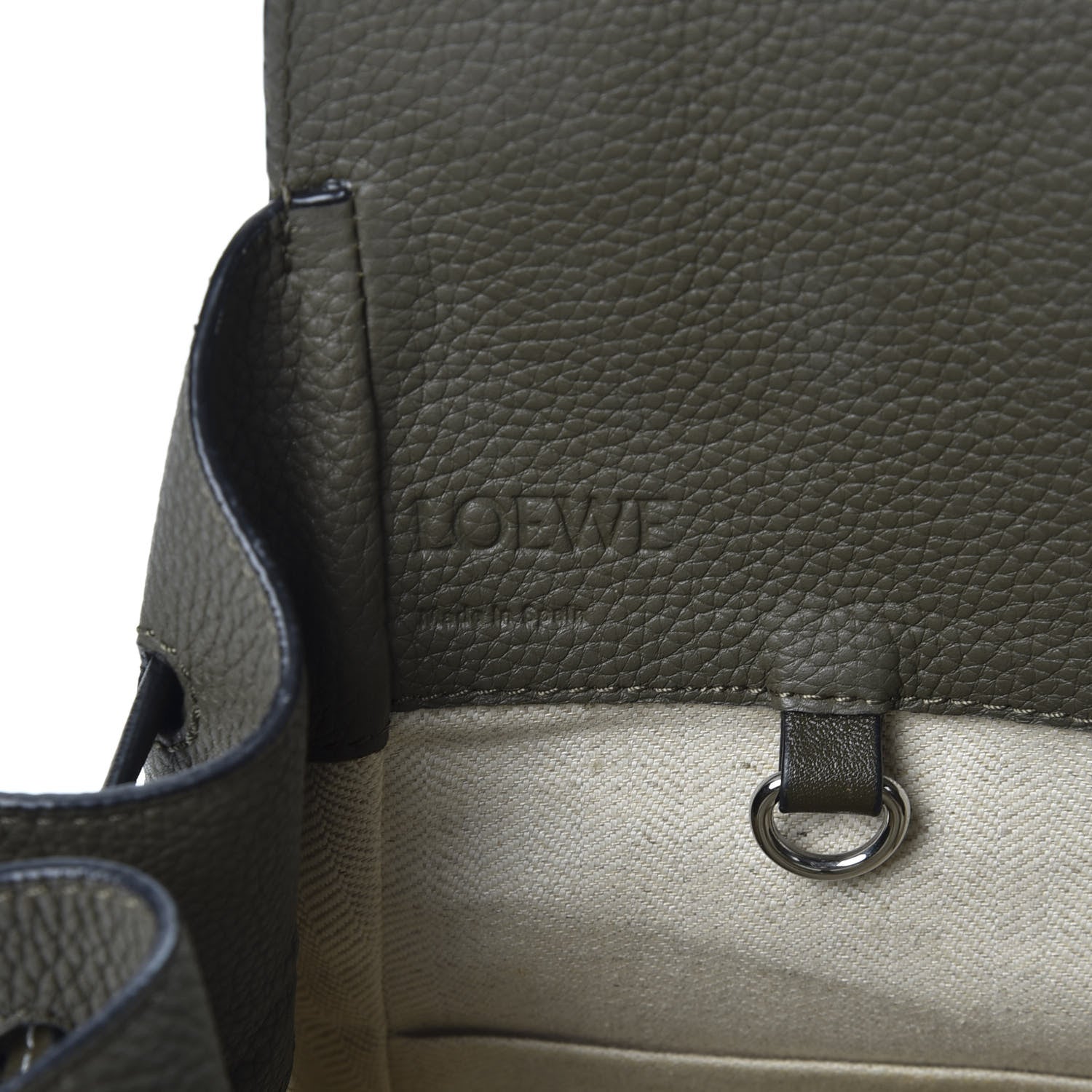 Loewe Calfskin Small Hammock Shoulder Bag Khaki Green 8 of 9