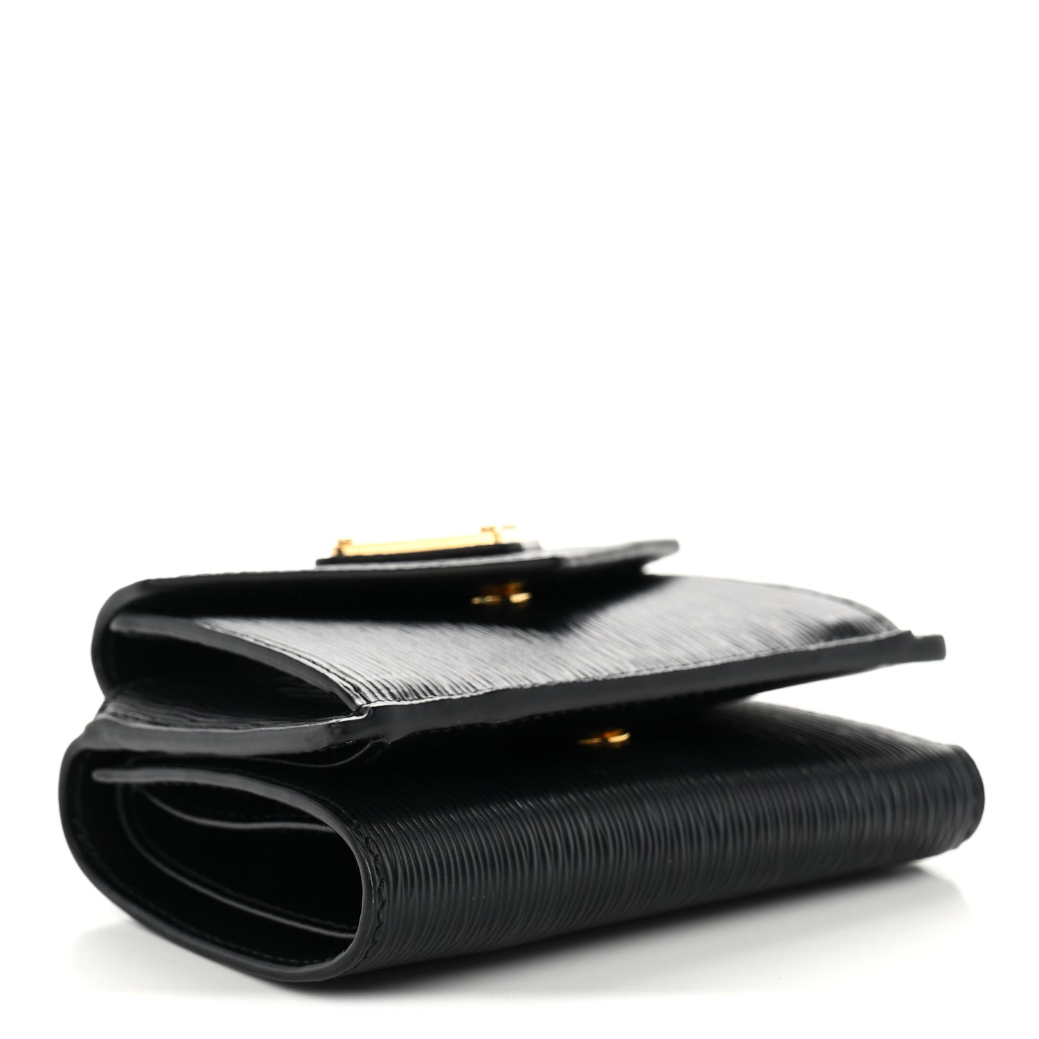 Prada Vitello Move Metal Small Tri-Fold Wallet Black 4 of 7