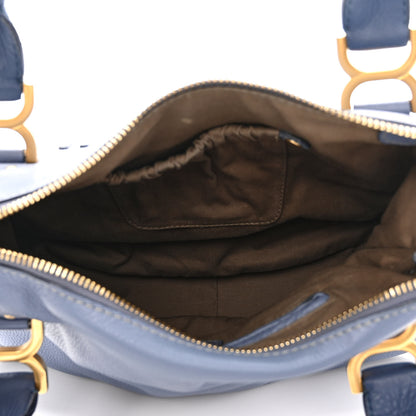 Chloe Calfskin Medium Marcie Satchel Street Blue 5 of 12