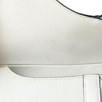 Christian Dior Grained Calfskin Saddle Bag White 14 of 15