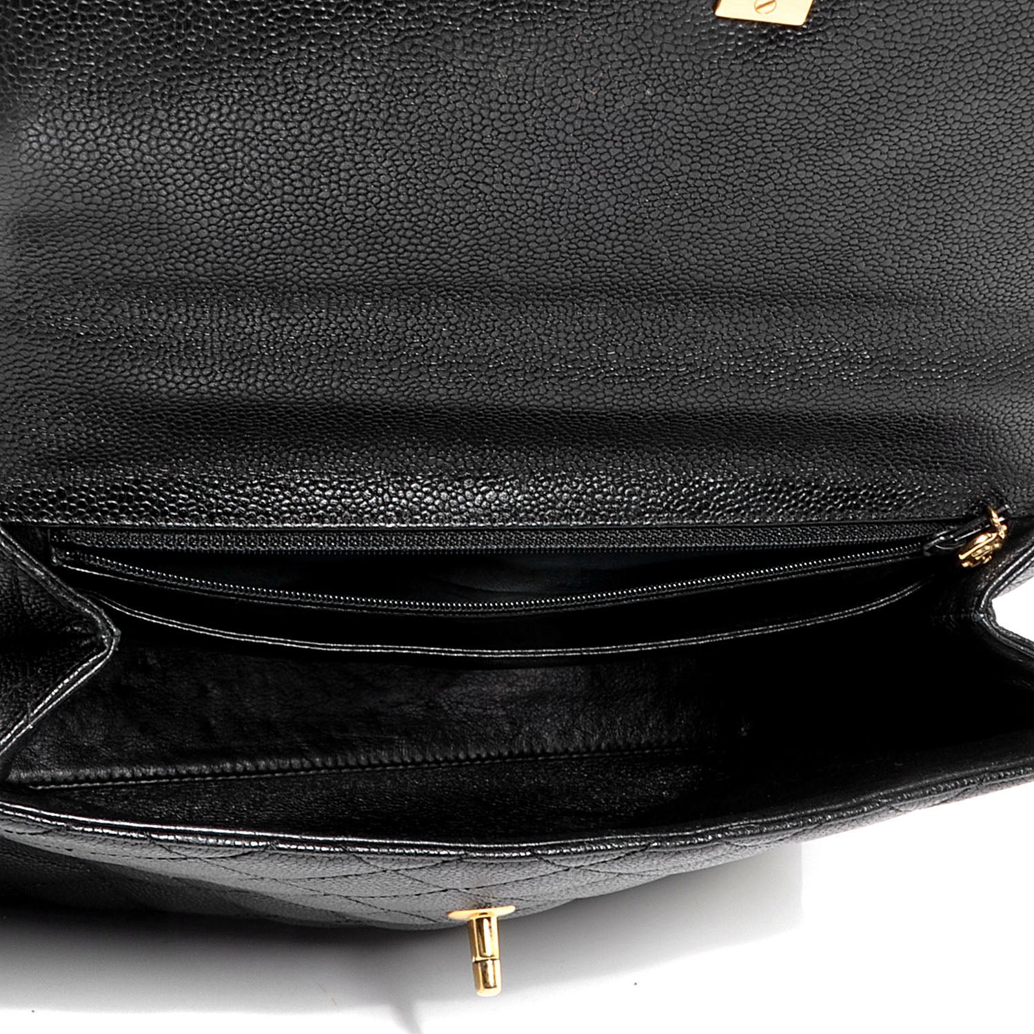 Chanel Caviar Quilted Jumbo Kelly Flap Black 5 of 8