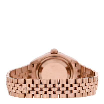 Rolex 18K Everose Gold Diamond Bezel 28mm Oyster Perpetual Datejust Watch Aubergine 279135RBR 3 of 5