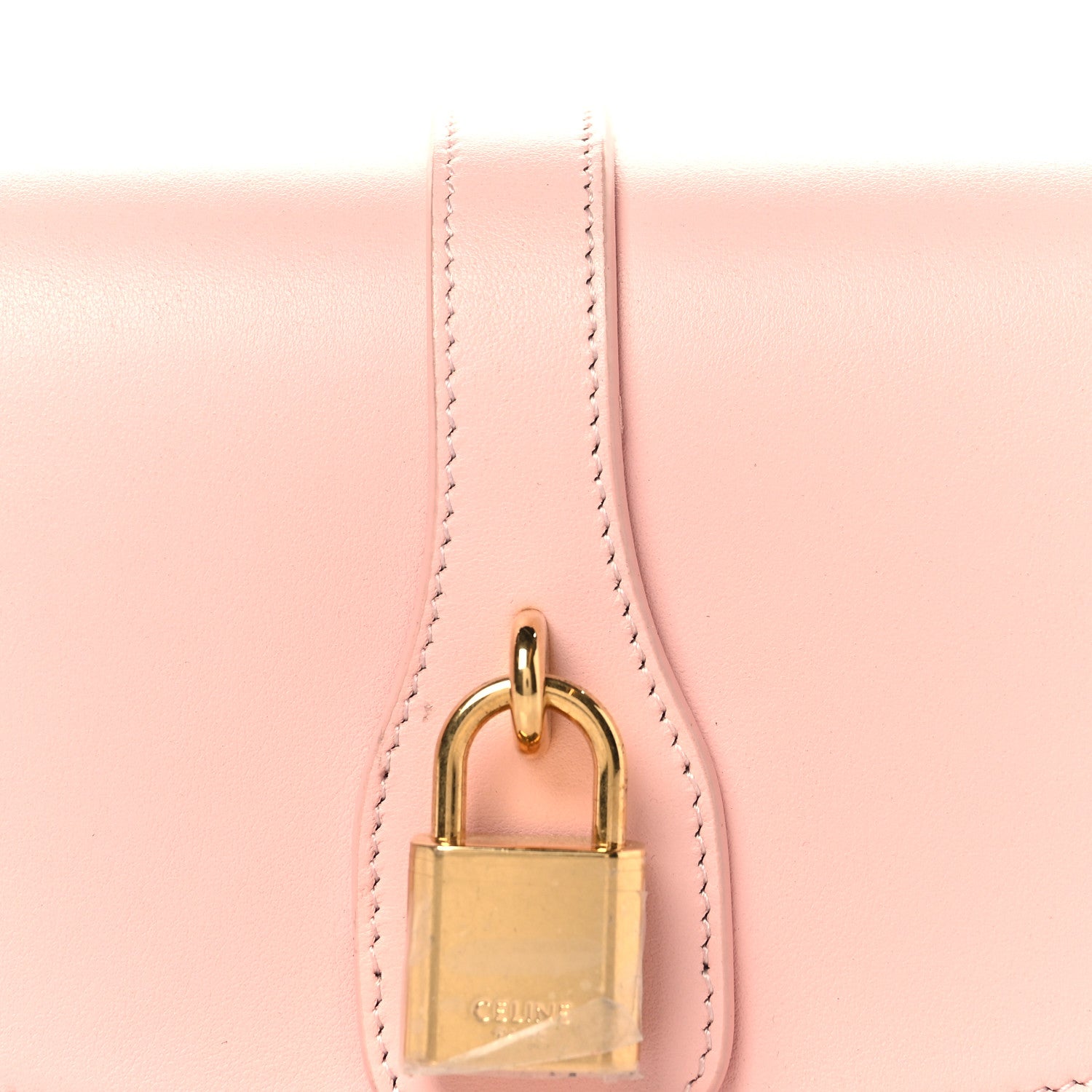 Celine Smooth Calfskin Tabou Clutch On Strap Pink 7 of 9
