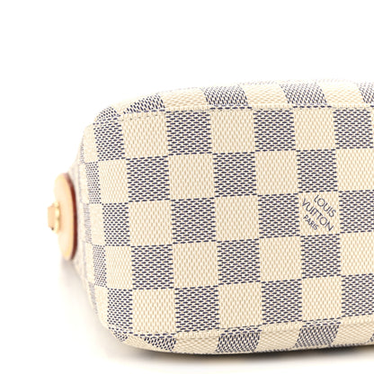 Louis Vuitton Damier Azur Slouchy PM Rose Ballerine 8 of 9