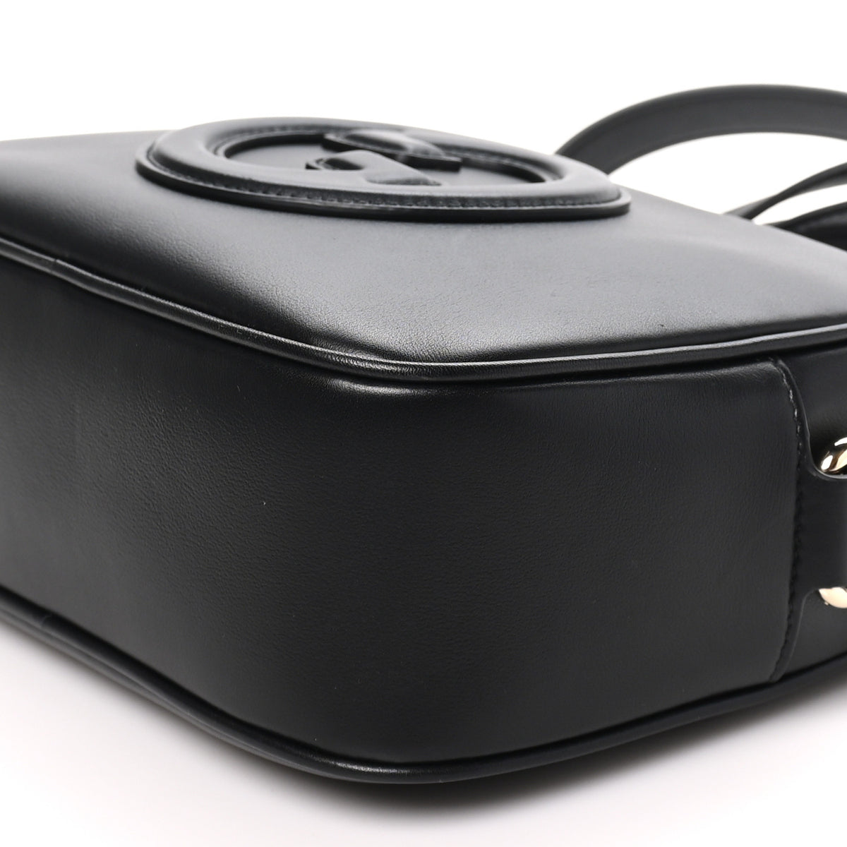 Gucci Sakai Be Green Calfskin Diagonal Stitched Small Blondie Shoulder Bag Black 18 of 28