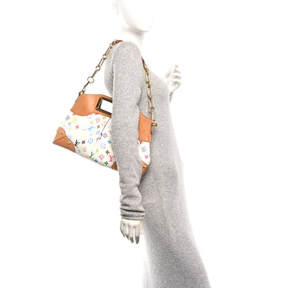 Louis Vuitton Monogram Multicolor Judy MM White 2 of 9