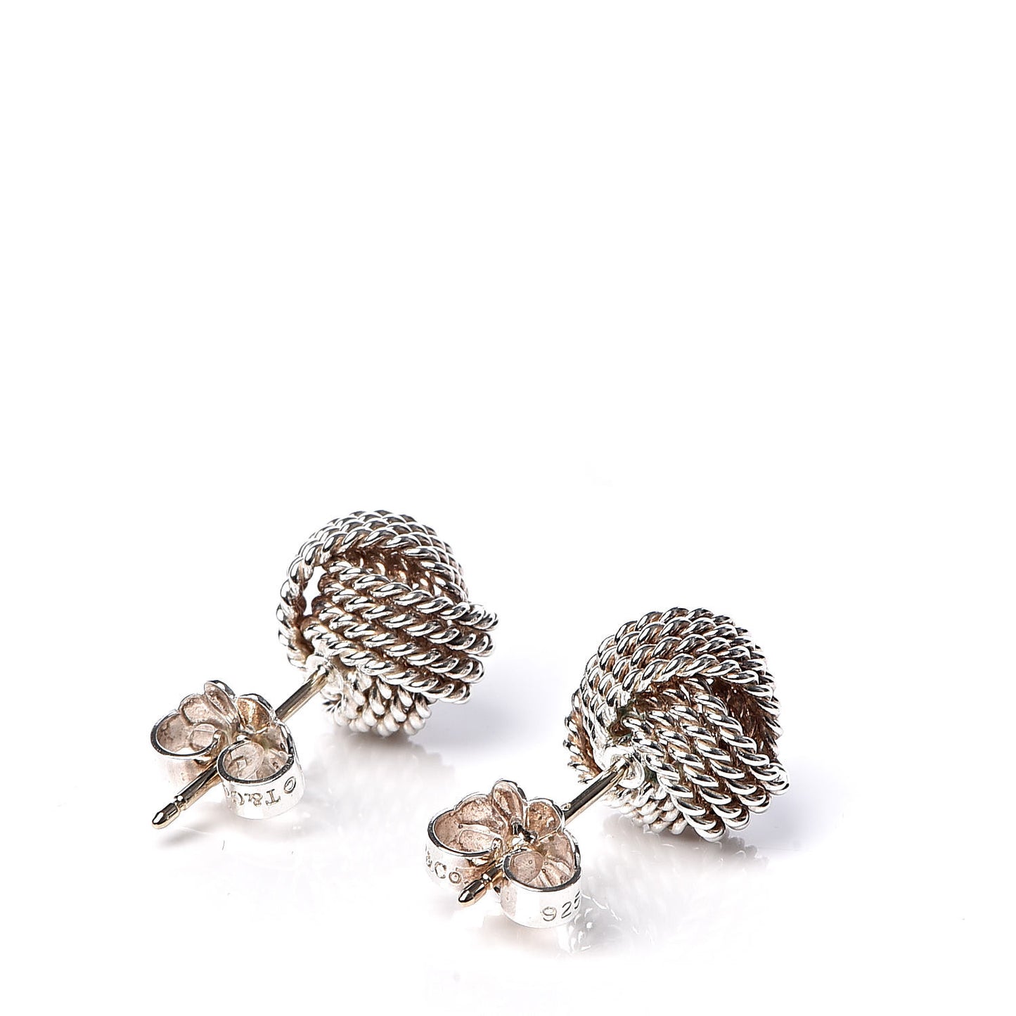 Sterling Silver Twist Knot Earrings