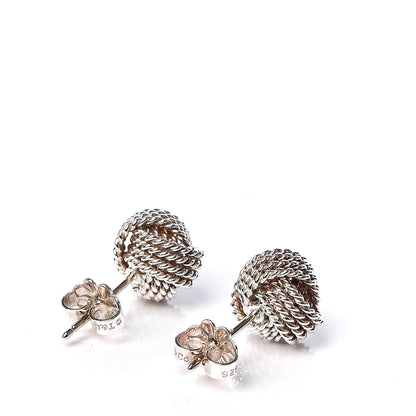 Tiffany Sterling Silver Twist Knot Earrings 3 of 4