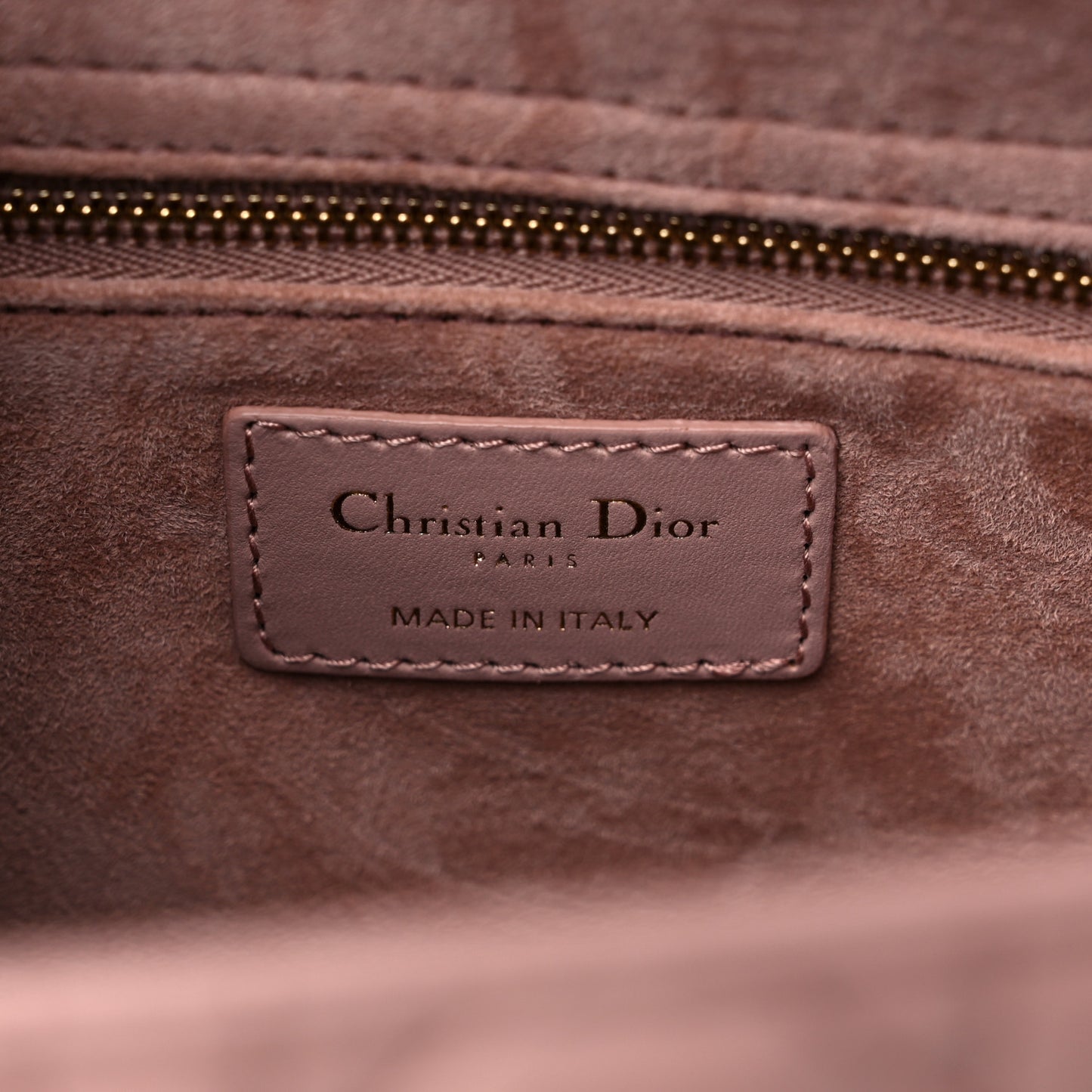 Lambskin Cannage Medium Lady Dior Beige
