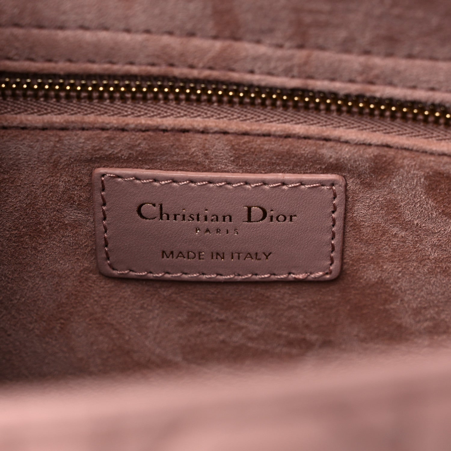 Christian Dior Lambskin Cannage Medium Lady Dior Beige 5 of 9