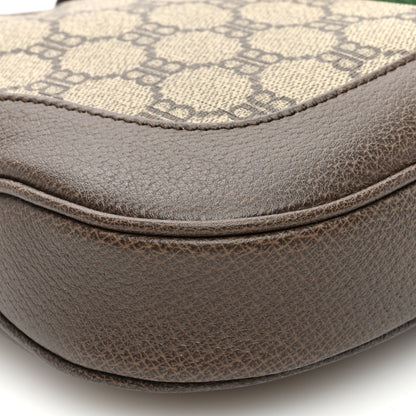 Gucci X BALENCIAGA BB Supreme Monogram Calfskin Web Small Jackie 1961 Hobo Beige Ebony 8 of 9