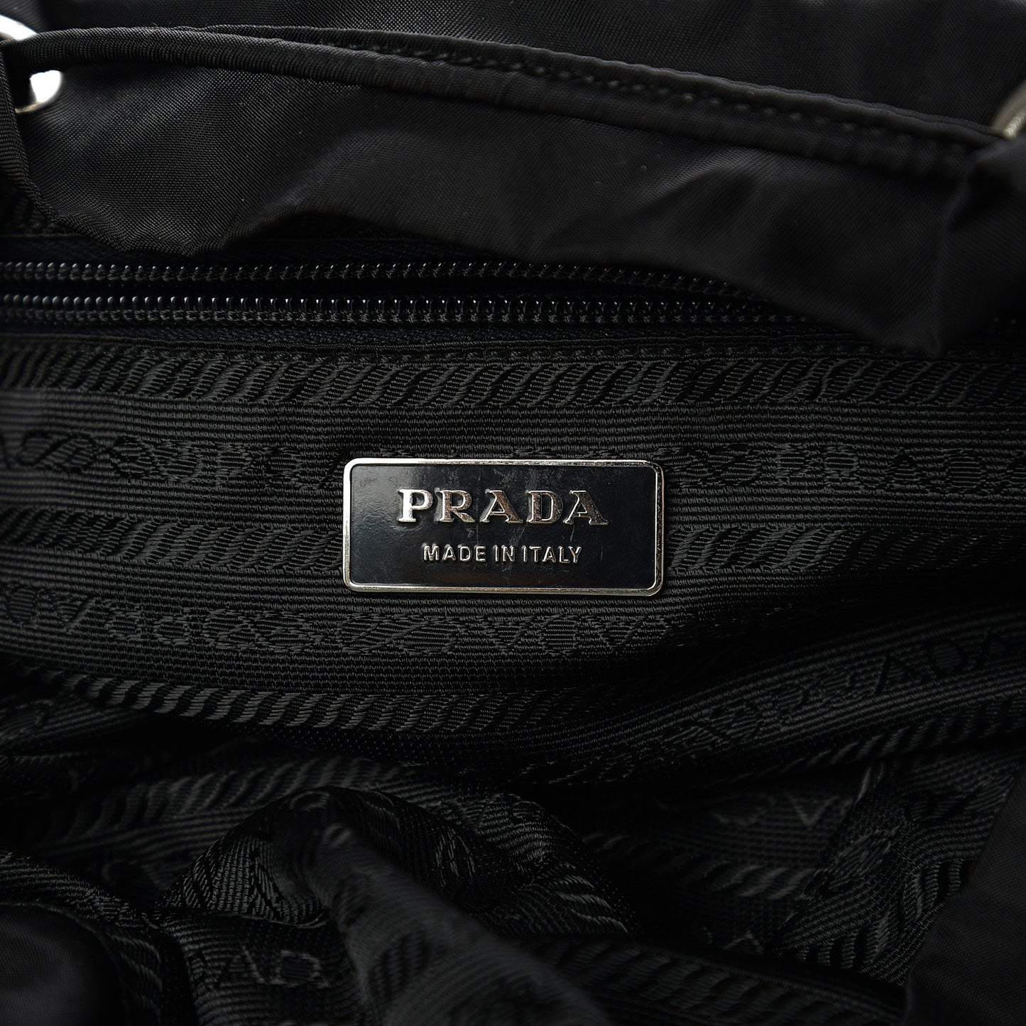 Nylon Vela Medium Backpack Black
