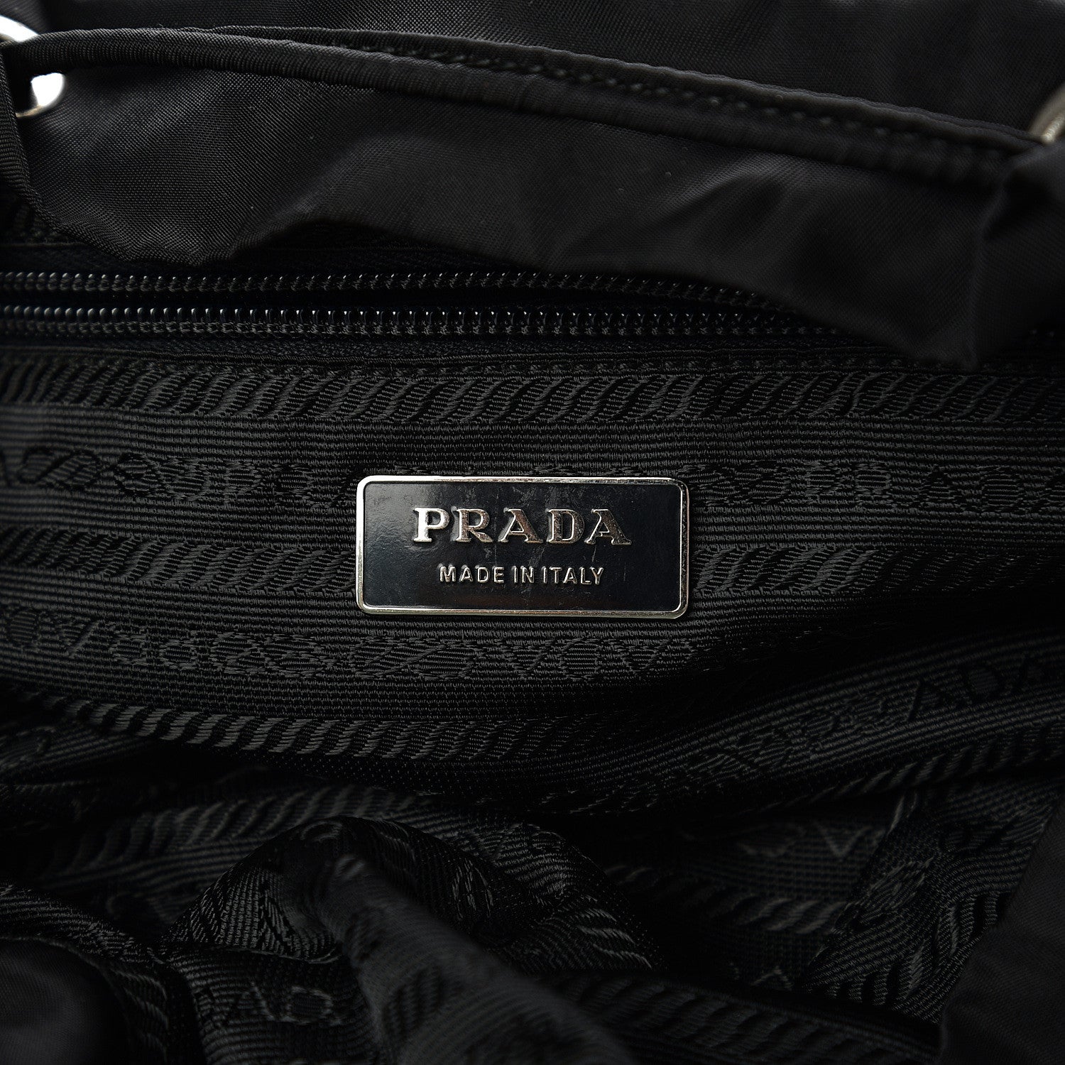 Prada Nylon Vela Medium Backpack Black 5 of 9