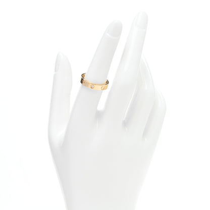 Cartier 18K Yellow Gold Diamond 4mm LOVE Wedding Band Ring 54 6.75 2 of 6