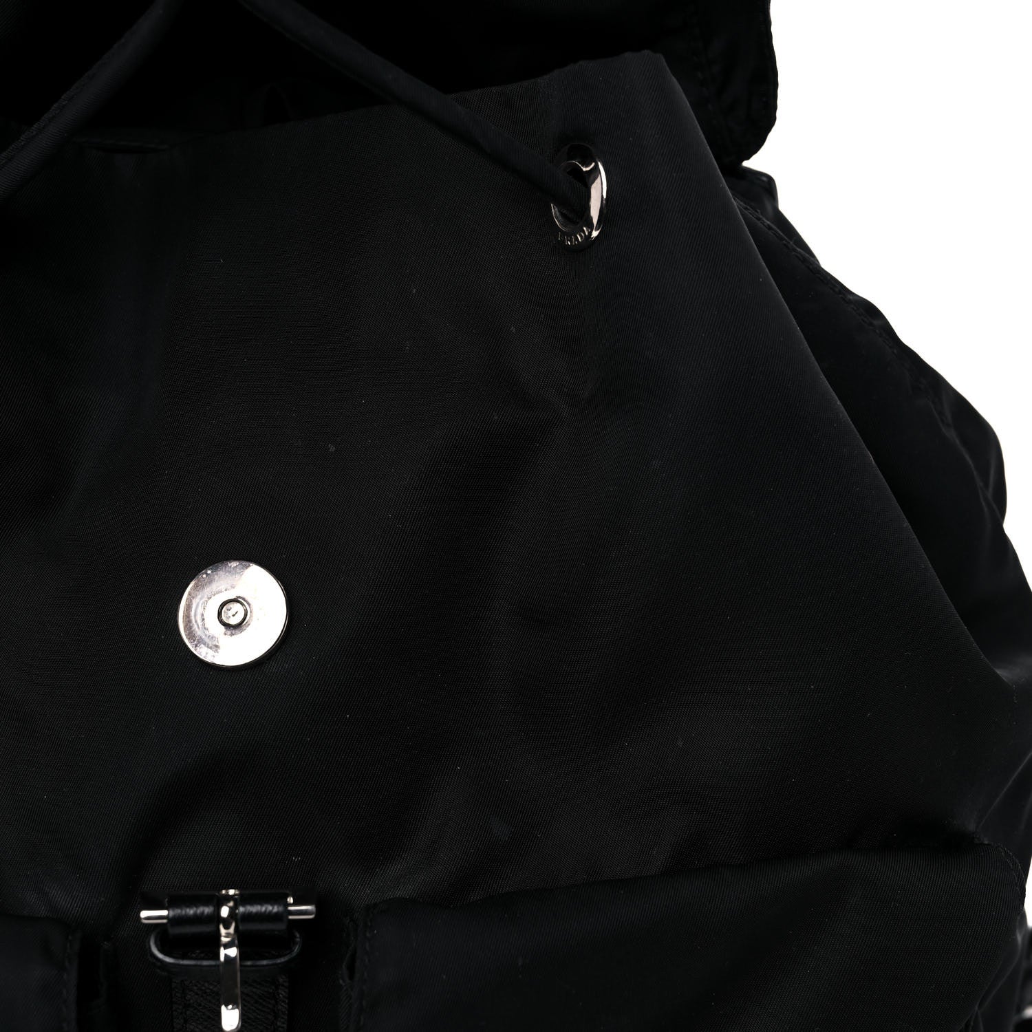 Prada Nylon Vela Medium Backpack Black 12 of 16