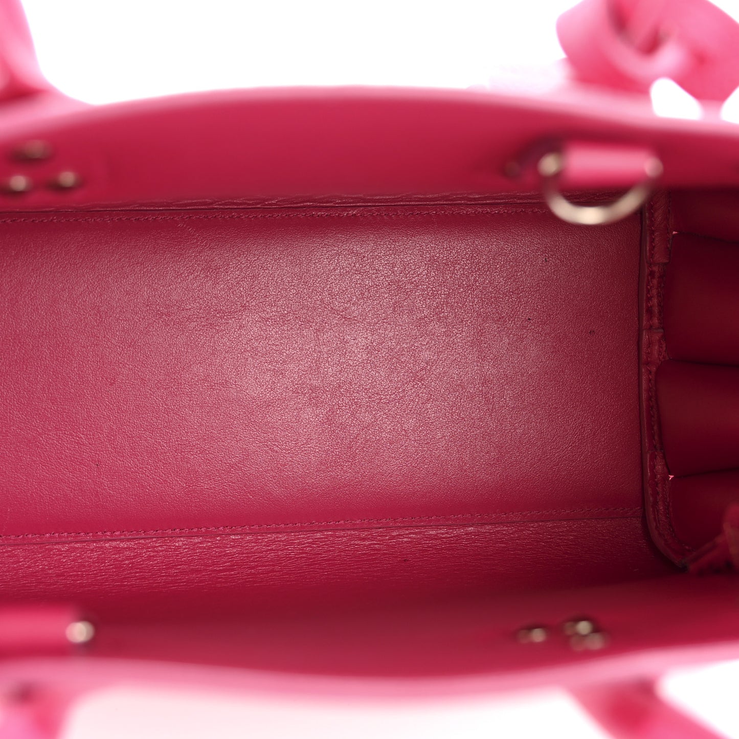 Grained Calfskin Baby Sac De Jour Lipstick Fuchsia