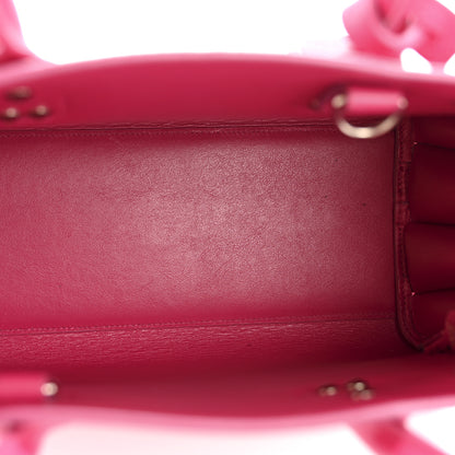 Saint Laurent Grained Calfskin Baby Sac De Jour Lipstick Fuchsia 5 of 14