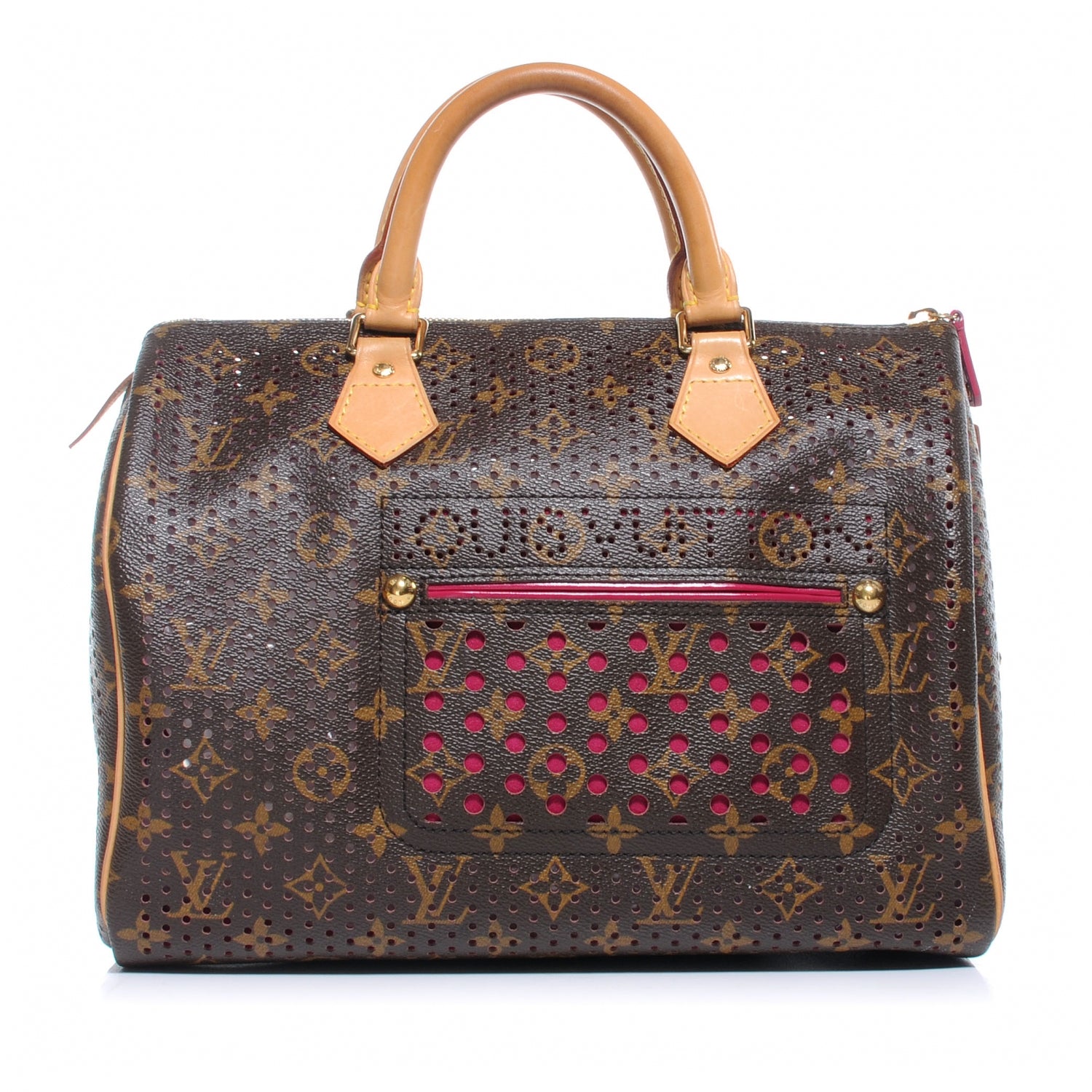 Louis Vuitton Monogram Perforated Speedy 30 Fuchsia 1 of 7
