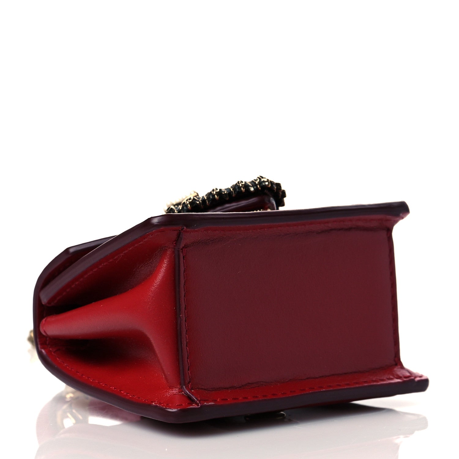 Dolce & Gabbana Smooth Calfskin Micro Devotion Satchel Red 4 of 10