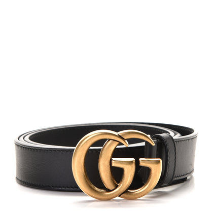 Gucci Calfskin Double G 30mm Belt 100 40 Black 1 of 11