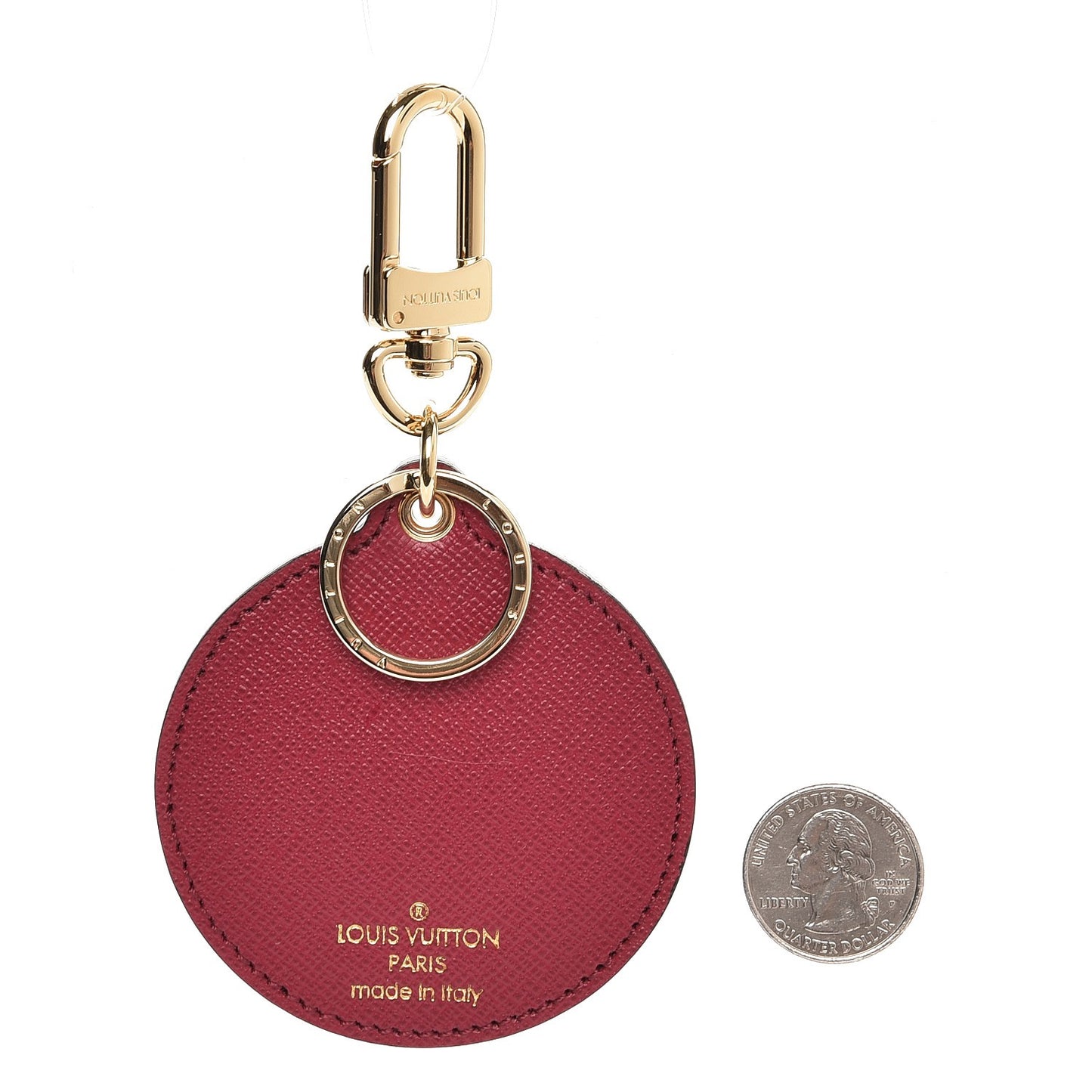 Monogram Illustre Multi V Bag Charm Key Ring Fuchsia