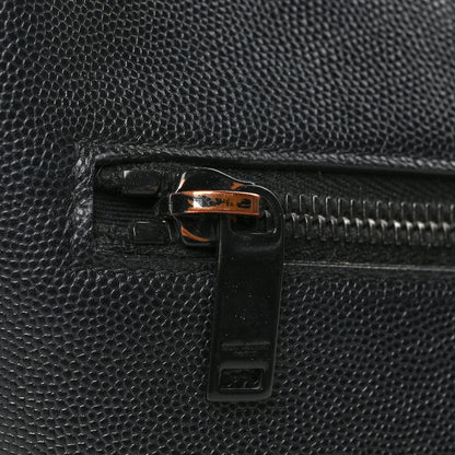 Saint Laurent Grain De Poudre Medium West Hollywood Monogram Fold-Over Black 9 of 11