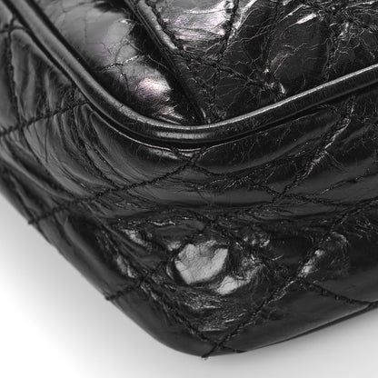 Chanel Glazed Crackled Calfskin Quilted CC Crossbody Black 8 of 10