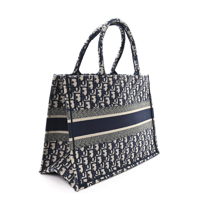 Christian Dior Oblique Medium Book Tote Blue Multicolor 3 of 12
