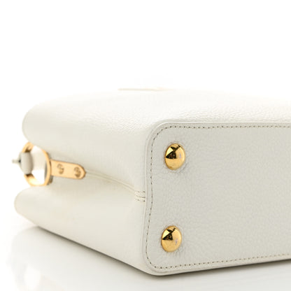 Louis Vuitton Taurillon Capucines BB Snow 8 of 10