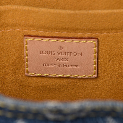Louis Vuitton Monogram Denim Sac Plat Blue 6 of 12