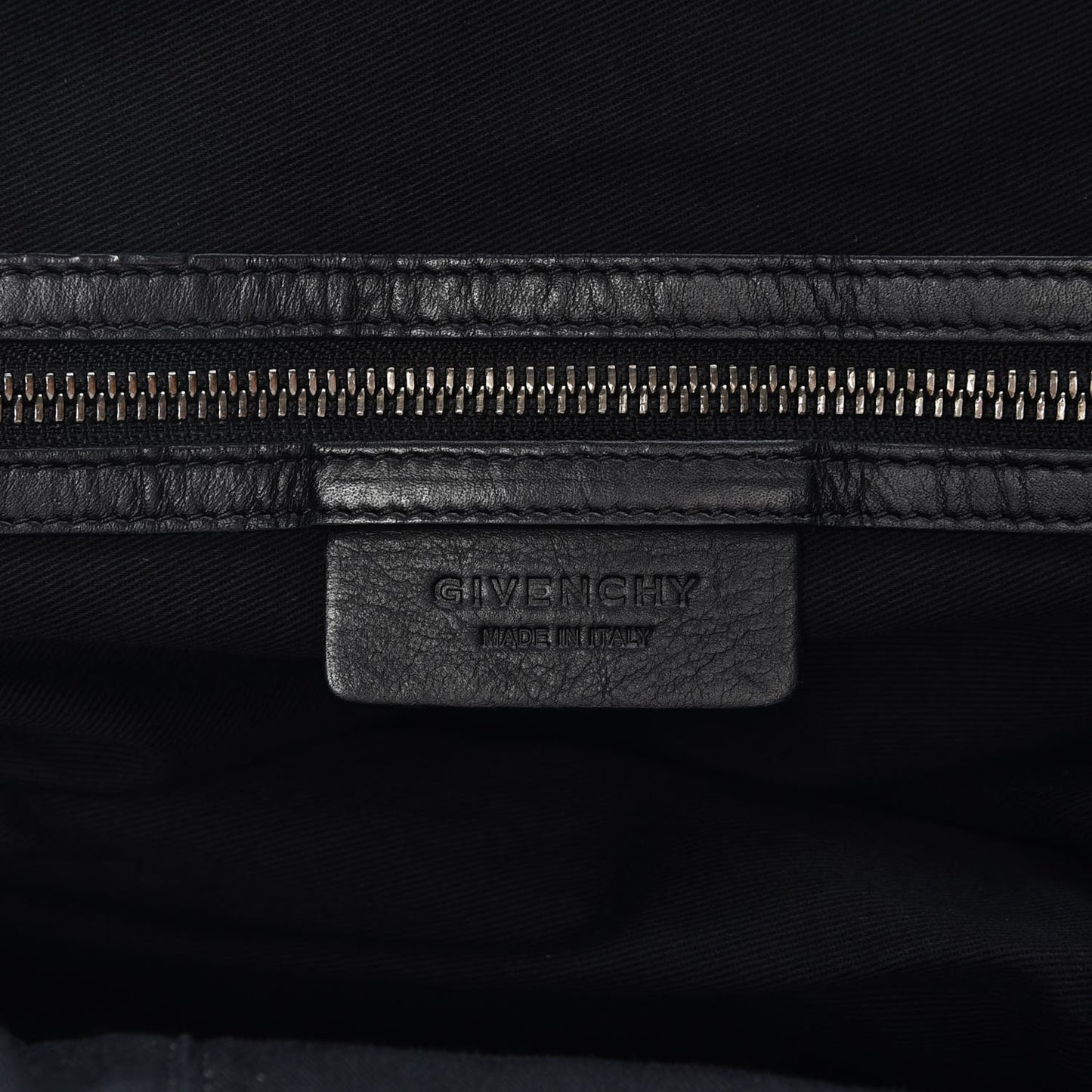 Calfskin Star Embossed Studded Medium Nightingale Navy