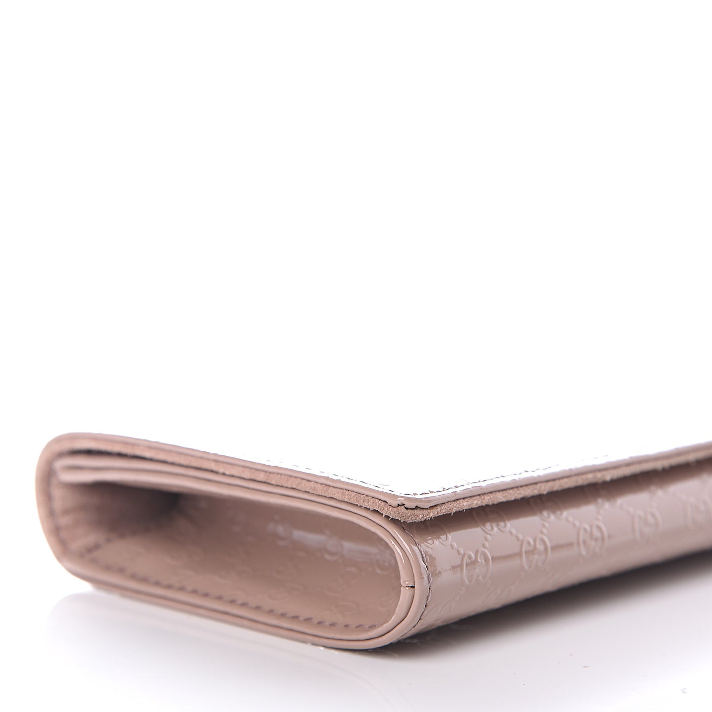 Patent Microguccissima Small Broadway Clutch Dark Cipria