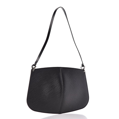 Louis Vuitton Epi Demi Lune Pochette Black 3 of 8