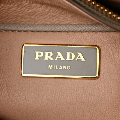 Prada Saffiano Lux Bi-Color Promenade Dome Tote Pomice Argilla 6 of 14