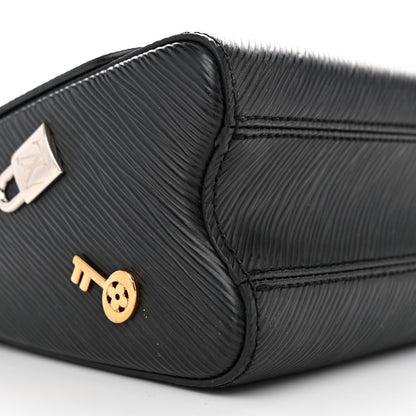 Louis Vuitton Epi Love Lock Twist Shoulder Bag MM Black 9 of 12
