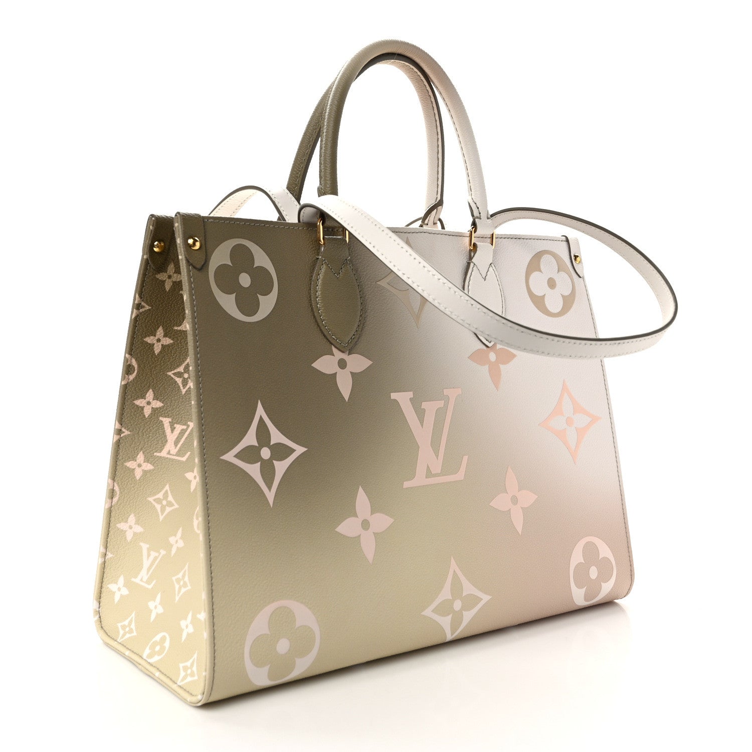Louis Vuitton Monogram Giant Spring In The City Onthego MM Sunset Kaki 2 of 9