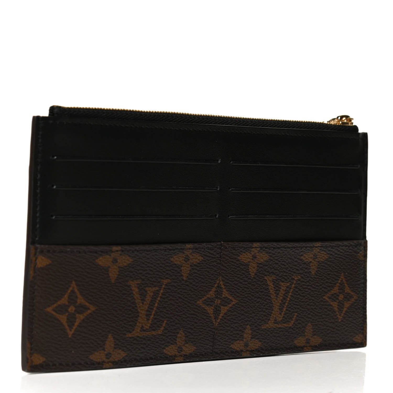 Louis Vuitton Monogram Slim Purse Black 3 of 13