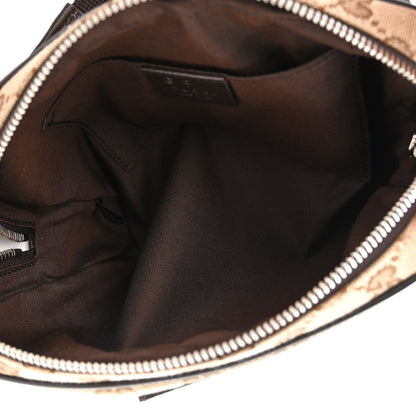 Gucci Monogram Dollar Calfskin Belt Bag Beige Ebony Testa di Moro Marrone Scuro 5 of 10