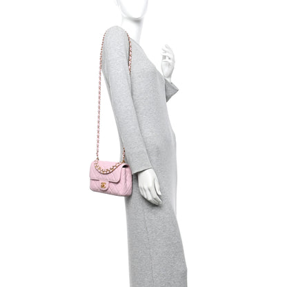 Chanel Caviar Quilted Mini Flap Light Pink 2 of 13